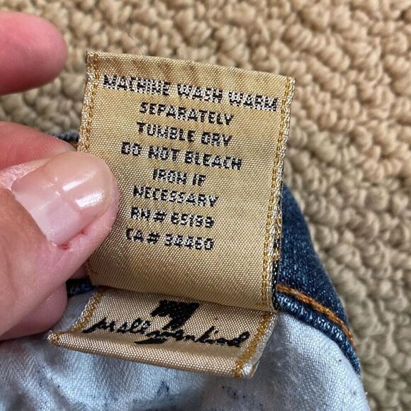 7 For all Mankind Bootcut Jeans Style U075XL080U-080U Size 31 - Picture 7 of 7